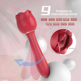 Vibrador de succión del clítoris Estimulador del punto G para uso de mujeres - Serie Rose S389-4 Juguetes sexuales para adultos