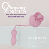 Adulto chupando rosa vibrador g punto anal plug lengua juguetes sexuales para mujer - Rose S361-7 Adult Sex Toy