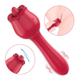 Lamedor de lengua de rosa, vibrador de punto G de choque fuerte, suministros de orgasmo de masturbación para adultos femeninos, juguete sexual para adultos S361-6