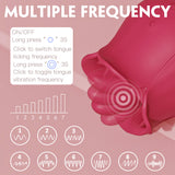 Tongue Lick Tightly, Second Tide Electric Stick for Women's Special Massage G-spot Jumping   Egg Masturbation - Rose S361-4 Female Appliance