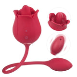 Vibrador femenino, chupador de lengua, estimulación del clítoris de doble cabeza, masturbación oral, masajeador de pecho, juguete sexual para adultos, serie S361 rose