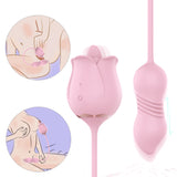 Adulto chupando rosa vibrador g punto anal plug lengua juguetes sexuales para mujer - Rose S361-7 Adult Sex Toy