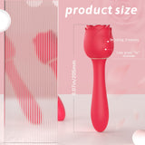 Vibrador de succión del clítoris Estimulador del punto G para uso de mujeres - Serie Rose S389-4 Juguetes sexuales para adultos