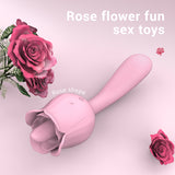 Female masturbator tongue licking G-spot vibrating stick tongue sucking massage clitoris stimulation - rose S361-2 adult sex toy