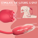 Nipple Suckers Clitoral Vibrator Tongue Vibrator Sex Toys For Woman - S389-9 Rose Series Adult Sex Toy