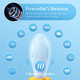 Persönliches Massagegerät mit 10 Vibrationsmodi, himmelblau