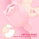 Sexspielzeug Nippel Klitoris Stimulator Vibrator Klitorissauger Vibrator - Rose Servies Flower S389-6 Saugspielzeug für Erwachsene