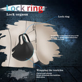 Silicone Dual Magnetic Vibrating Spermlock Rings Men Penis Cage Sleeve Cock Telecontrol Vibrator Sex Toys For Male S274