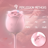 Nipple Suckers Clitoral Vibrator Tongue Vibrator Sex Toys For Woman - S389-9 Rose Series Adult Sex Toy